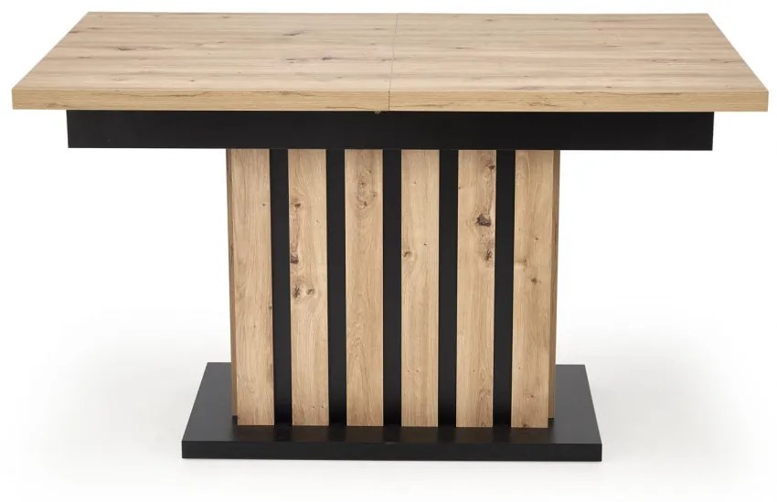 Masa extensibila Lamello stejar artizan/negru L130-180xl80xh76 cm