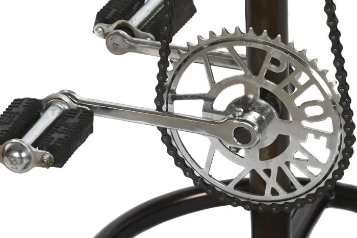 Scaun inalt de bar din piele naturala si metal, stil industrial ,"Rotor"