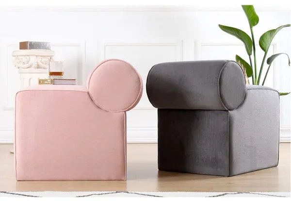 Taburet TIKI, 47 x 45 cm, roz