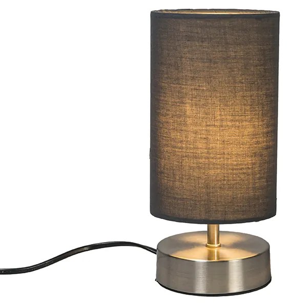 Lampă de masă modernă gri cu oțel - Milo 2