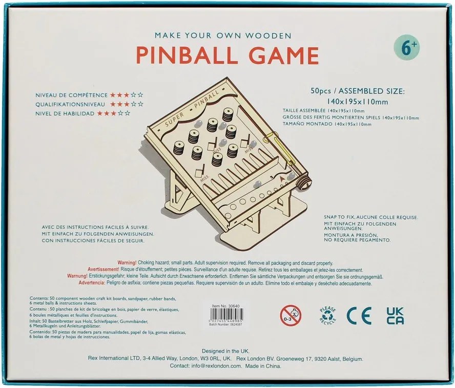 Set creativ DIY Pinball – Rex London