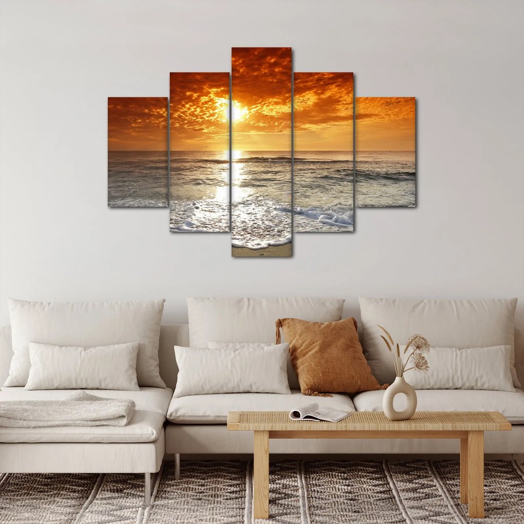 Tablou cu apus de soare din Corsica (150x105 cm)