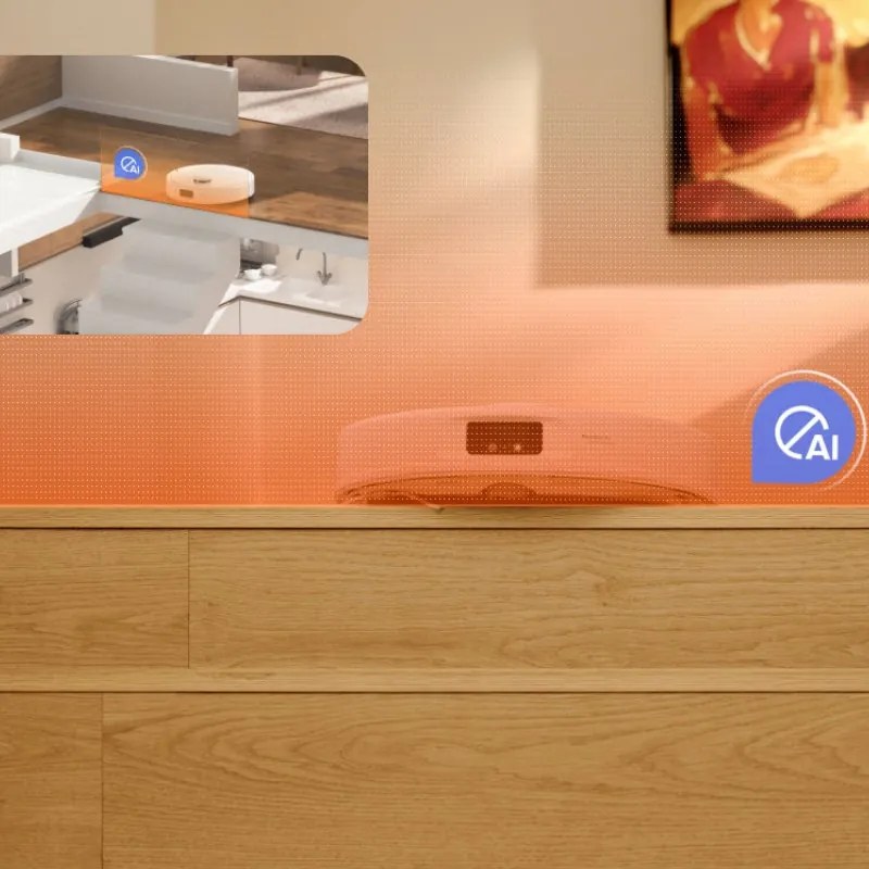 Robot aspirator Roborock Q Revo Max V, 7000Pa, 180 min, 300 m², Dry/Mocro, Wi-Fi, PreciSense® LiDAR + Reactive AI, Asistent vocal, Alb