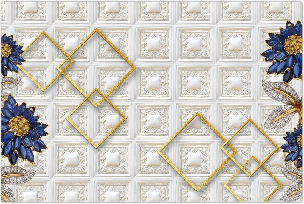 Tablou - Flori de diamant (90x60 cm)