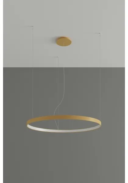 Lustră LED pe cablu RIO LED/30W/230V CRI90 3000K d. 55 cm auriu Thoro TH.216