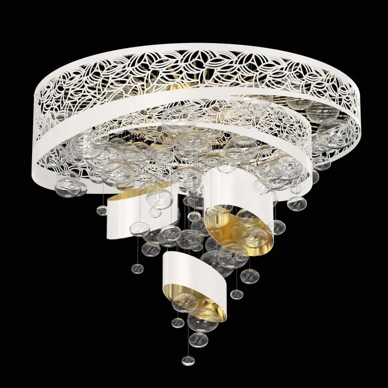 Lustra LED aplicata moderna design LUX, diametru 100cm, GLORY 01-CH