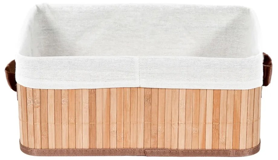 Coș de depozitare din bambus Compactor Carossa, maro