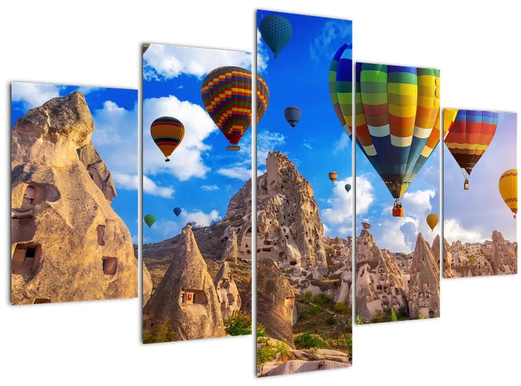 Tablou - Baloane cu aer cald, Cappadocia, Turcia. (150x105 cm)