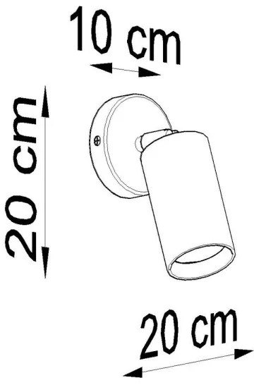 Aplică perete BERGE 1xGU10/40W/230V