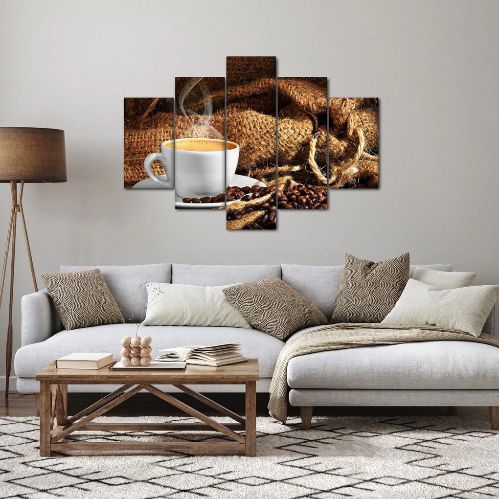 Tablou - O ceașcă de cafea (150x105 cm)