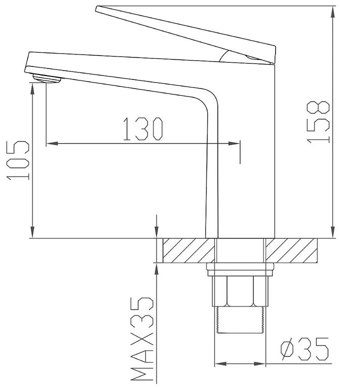 Singapore Gun Grey Baterie pentru lavoar
