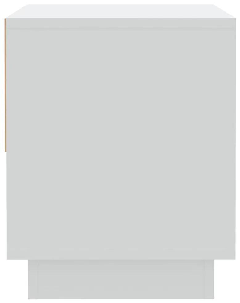Noptiere, alb, 2 buc., 45x34x44 cm, PAL 2, Alb