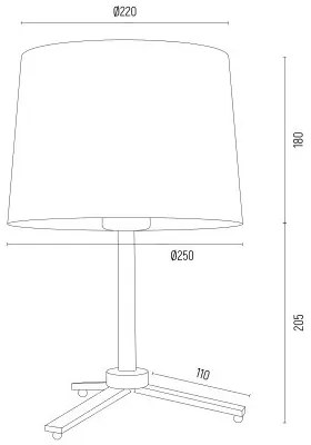 Veioza, lampa de masa design modern Cavalino negru, auriu