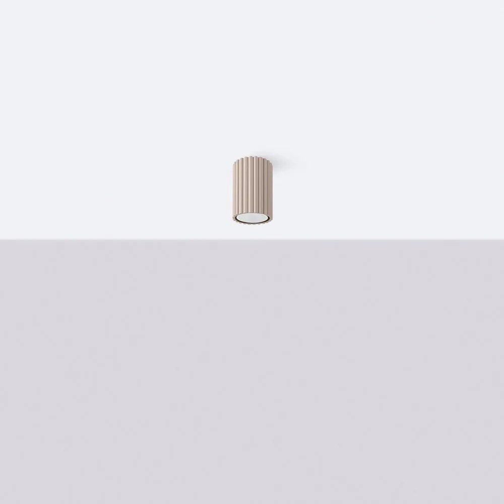 Spot taupe din metal ø 6,5 cm Gleam – Sollux