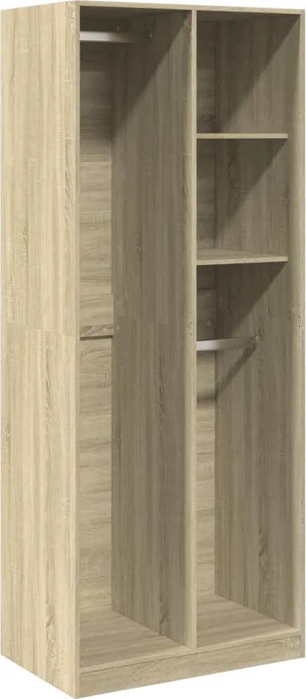 vidaXL Șifonier, stejar sonoma, 80x50x200 cm, lemn prelucrat