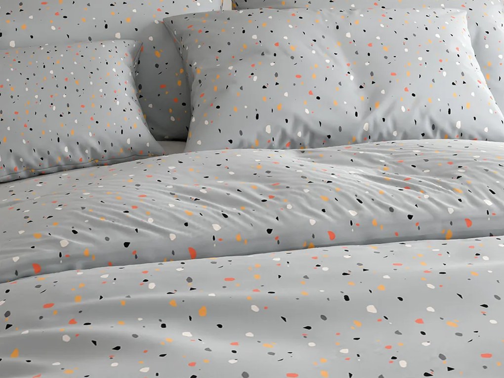 Lenjerie de pat din bumbac PINTURA gri Dimensiune lenjerie de pat: 70 x 90 cm | 140 x 200 cm