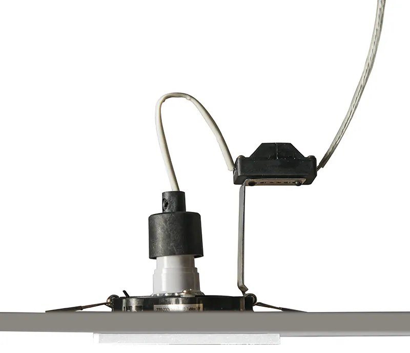 Set de 10 spoturi incastrate albe reglabile - Qure