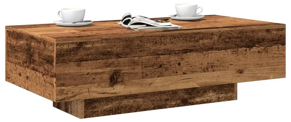 856404 vidaXL Măsuță de cafea, lemn vechi, 100x49,5x31 cm, lemn prelucrat