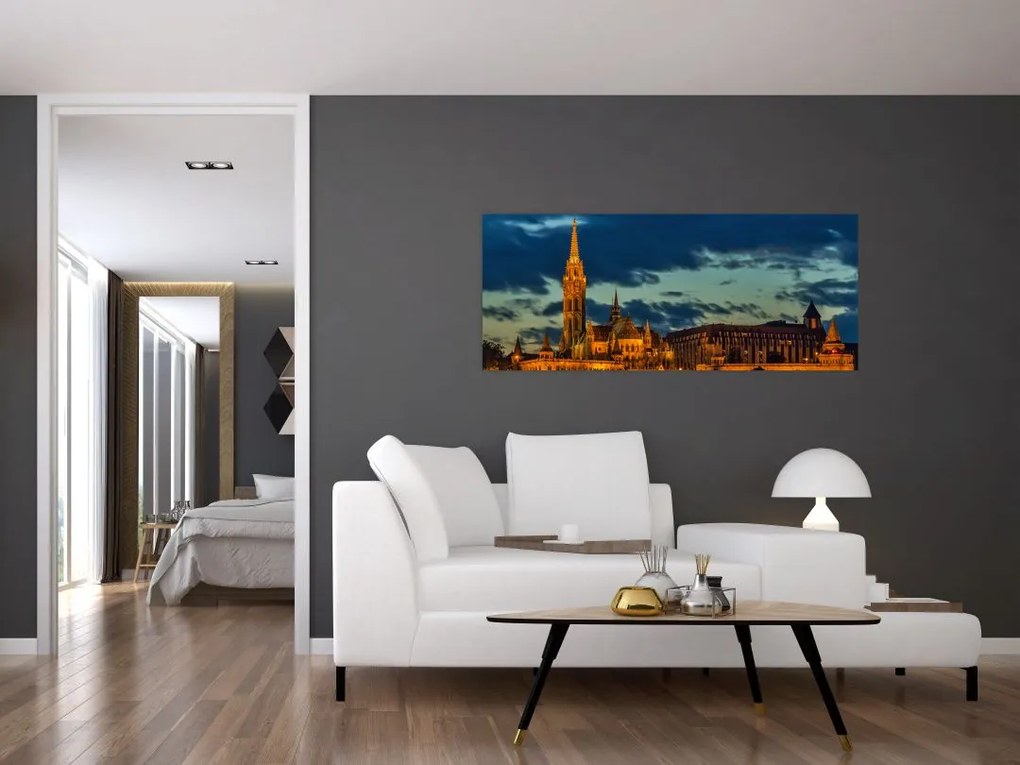 Tablou cu construcție iluminată (120x50 cm)