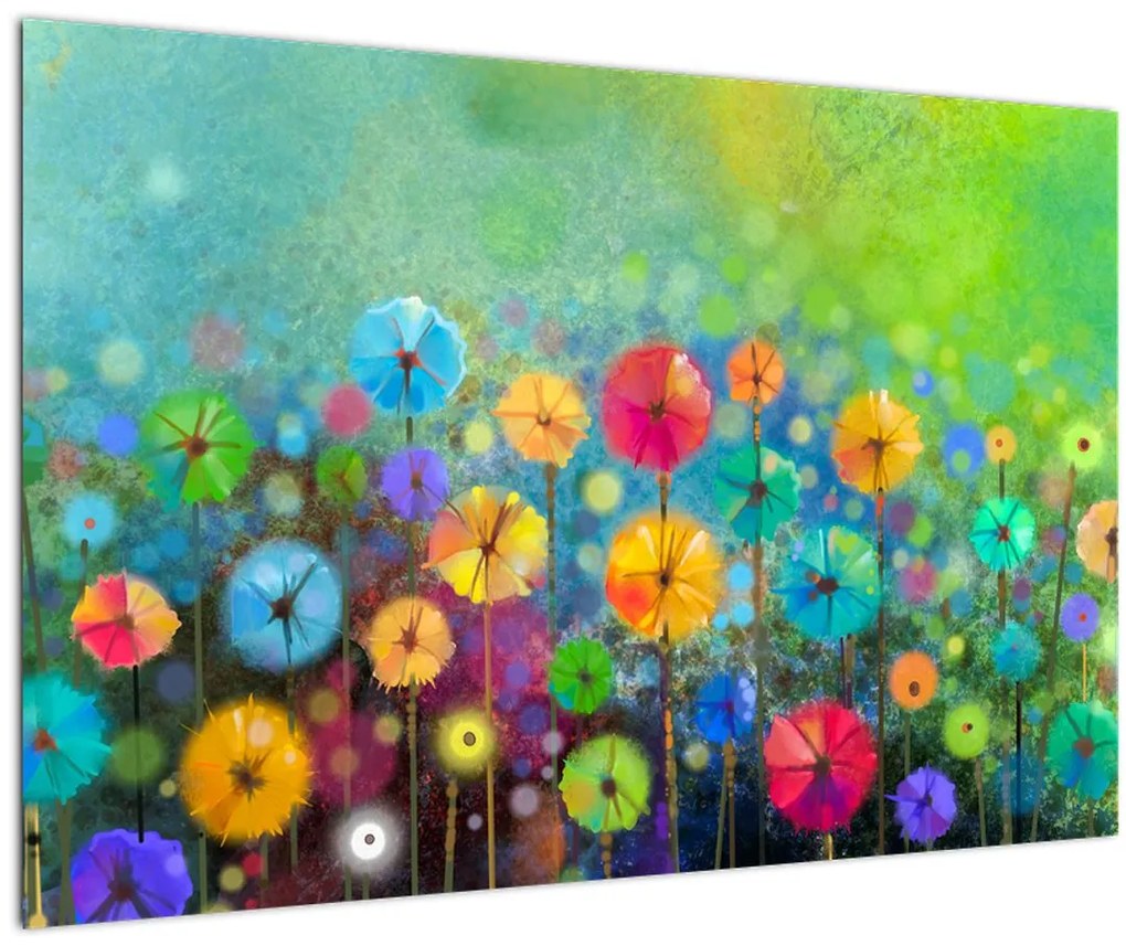 Tablou - Flori abstract (90x60 cm)