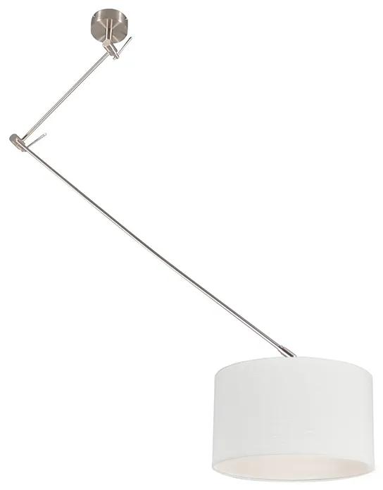 Lampă suspendată din oțel cu umbră 35 cm reglabilă alb - Blitz I.