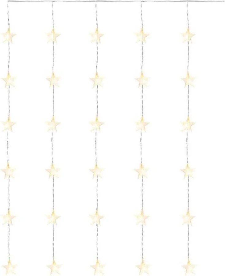 Ghirlandă LED pentru exterior, 30 LED/3,9 m, IP44 — stele