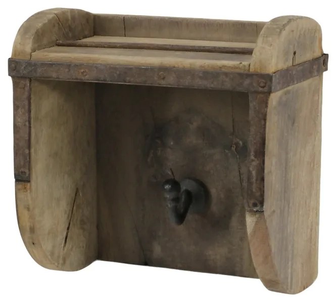 Cuier din lemn reciclat, H15 cm, Grimaud