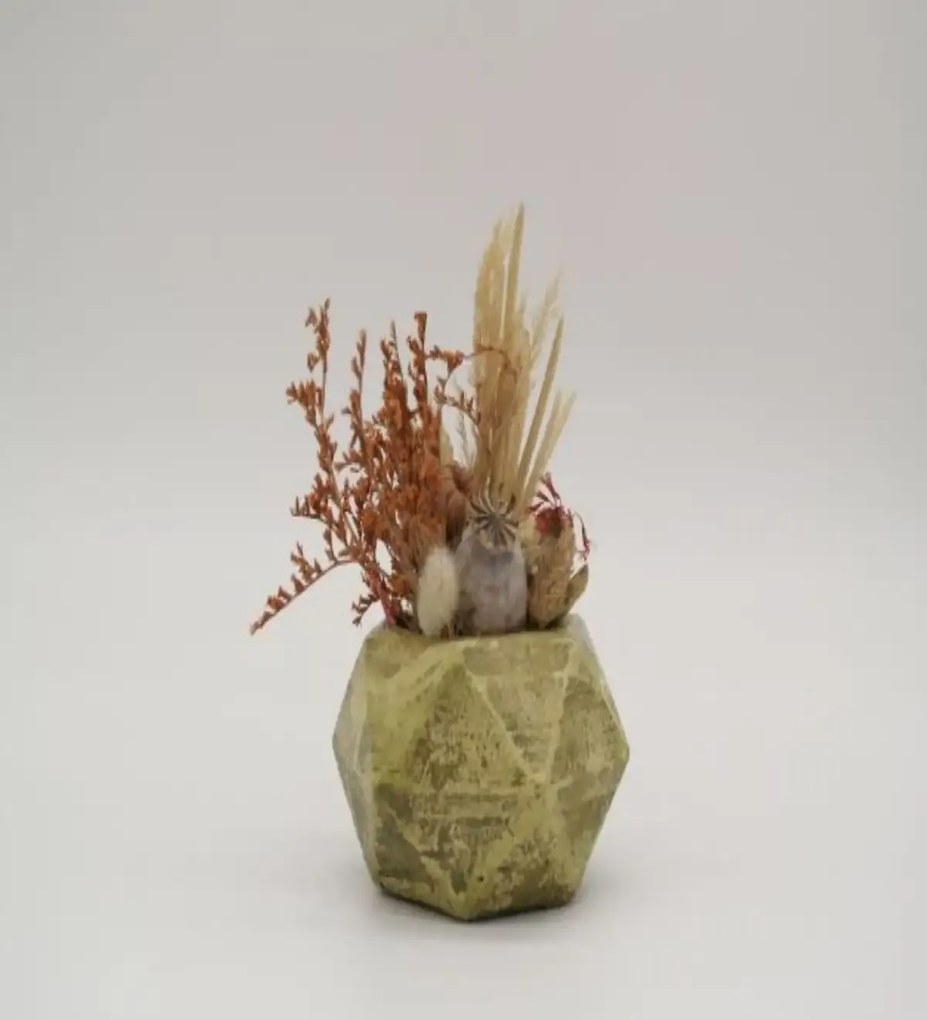 Ghiveci decorativ cu flori artificiale, homs seria A620,17x5.5x9 cm,30361