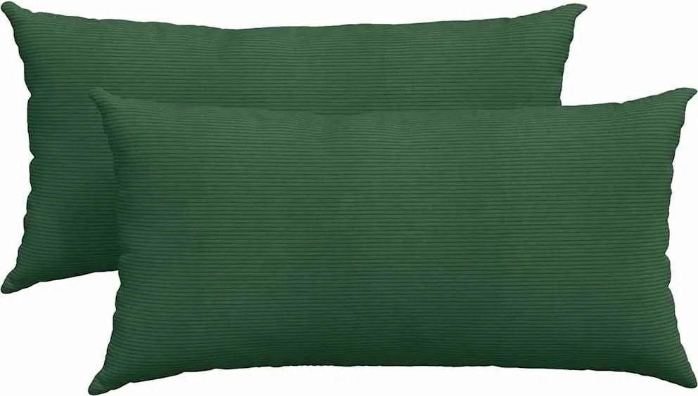 vidaXL Perne pentru canapea 2 pcs Verde închis 80 x 40 cm