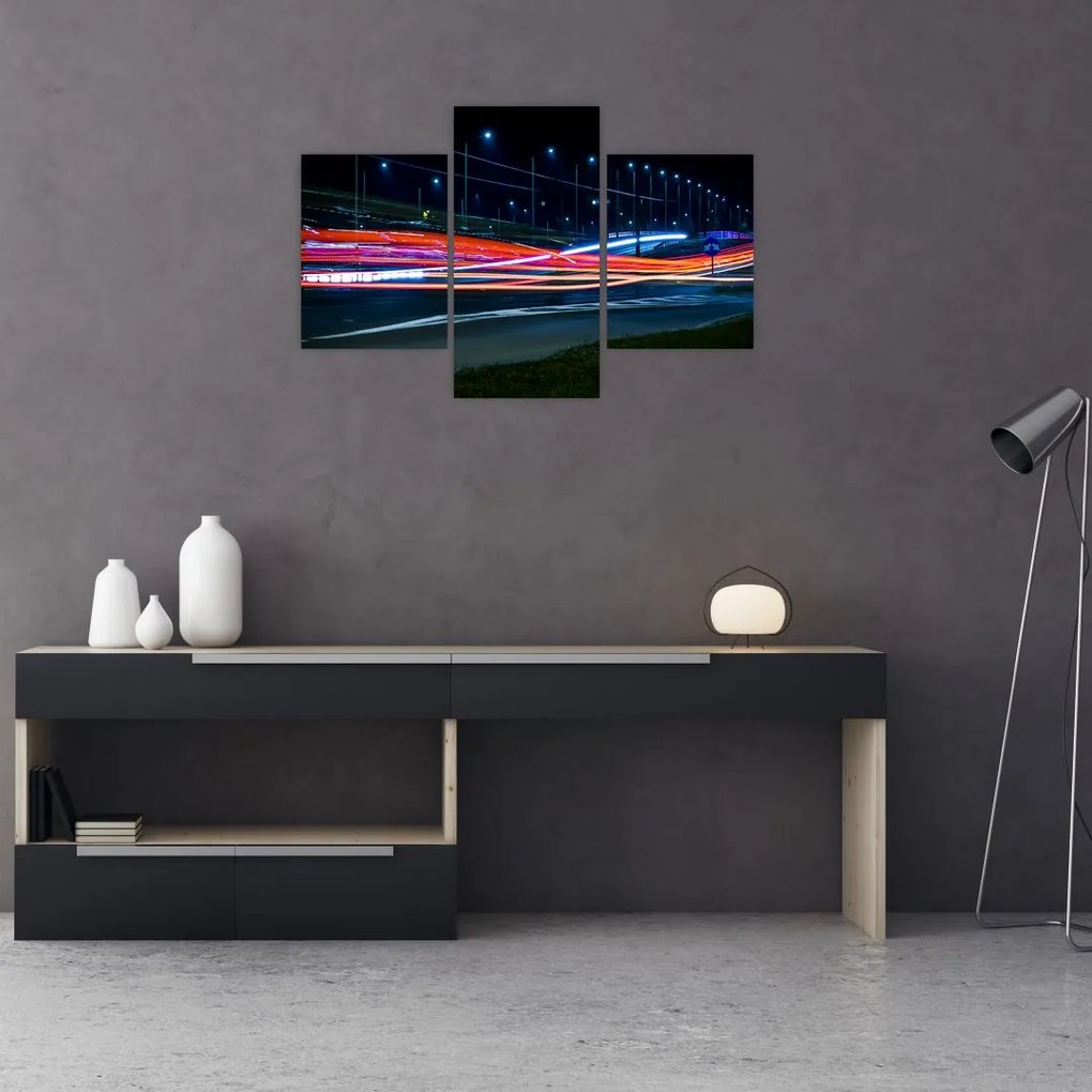 Tabloul orașului nocturn (90x60 cm)