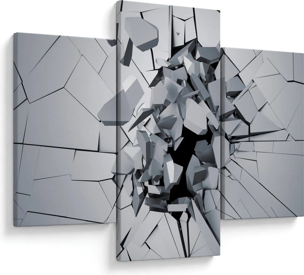 Tablou abstracție 3D (90x60 cm)