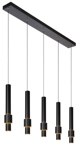 Lustră LED dimabilă pe cablu Lucide 24402/30/30 MARGARY 5xLED/4,2W/230V negru