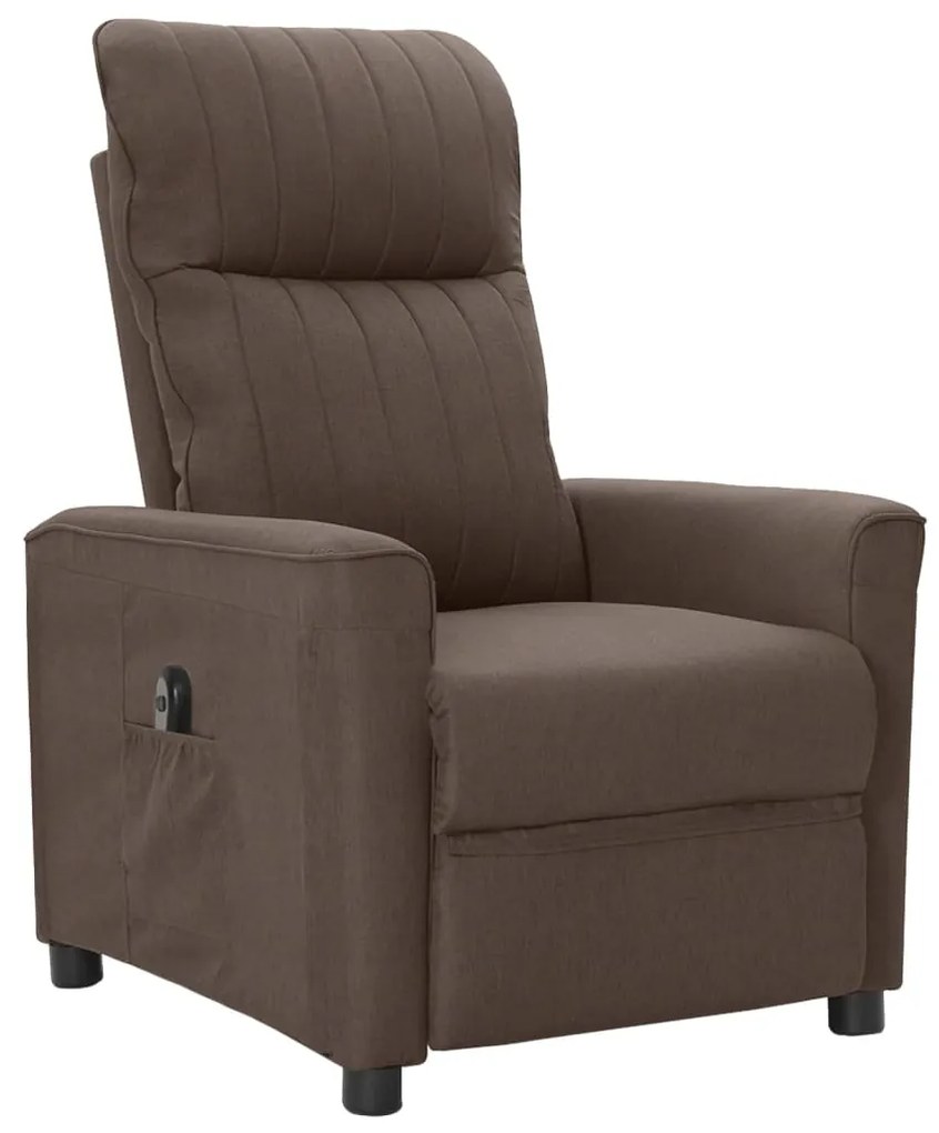 3098885 vidaXL Scaun rabatabil electric, gri taupe, material textil
