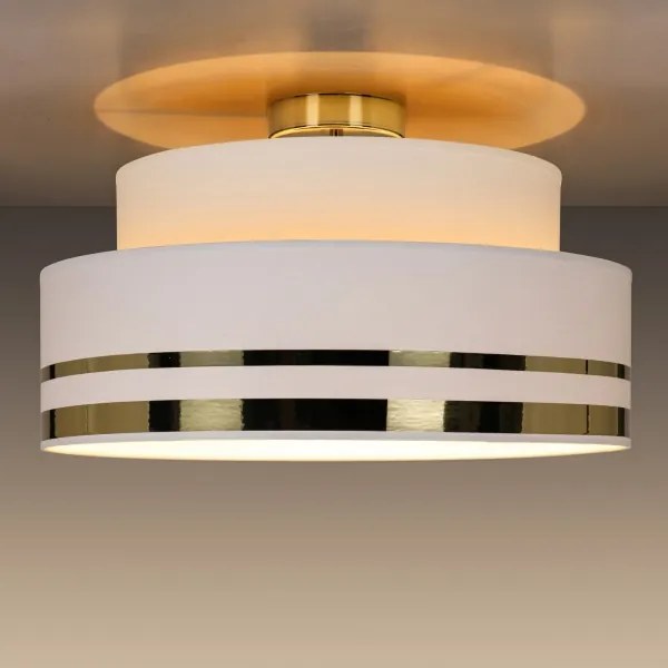 Plafonieră TAMI 1xE27/60W/230V crem/auriu