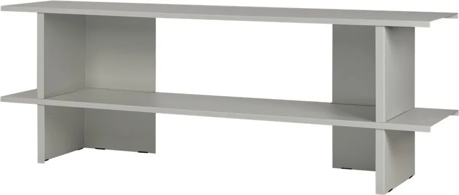 Etajeră gri deschis din metal 160x57x37 cm Hes – noo.ma