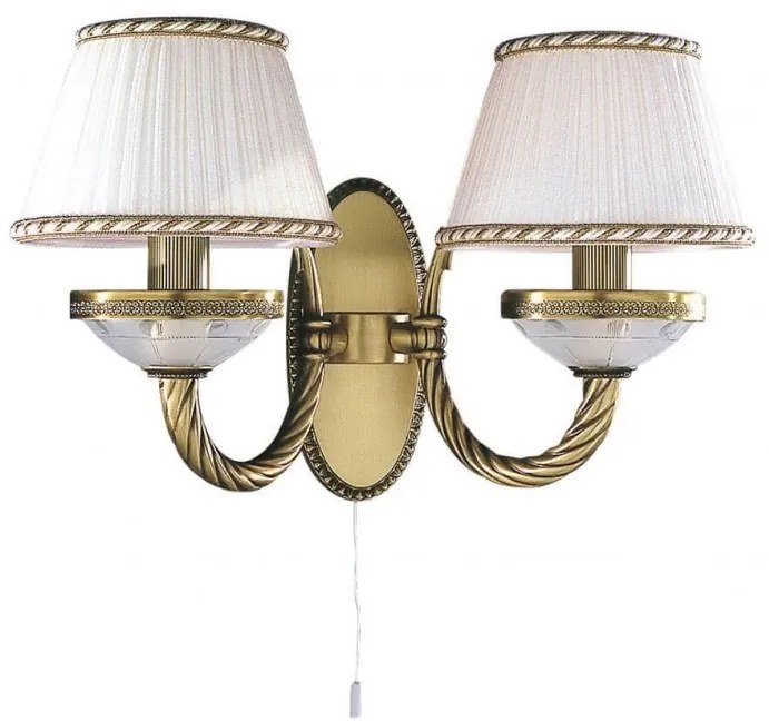 Aplica de perete din alama 2 brate design italian 4660