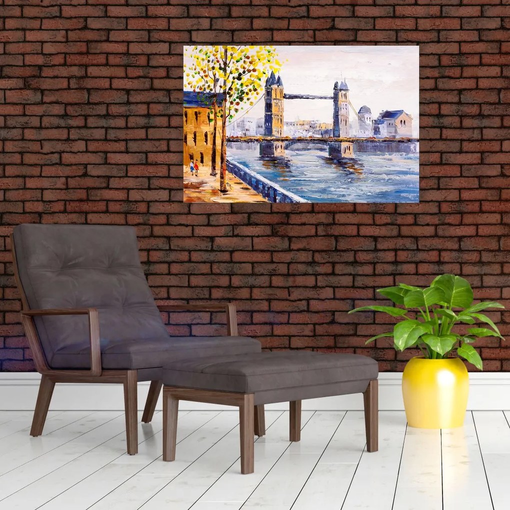 Tablou - Pictură oraș (90x60 cm)