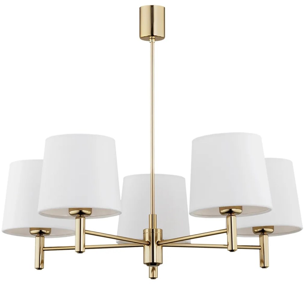 Candelabru modern design elegant PONTE 5L crem