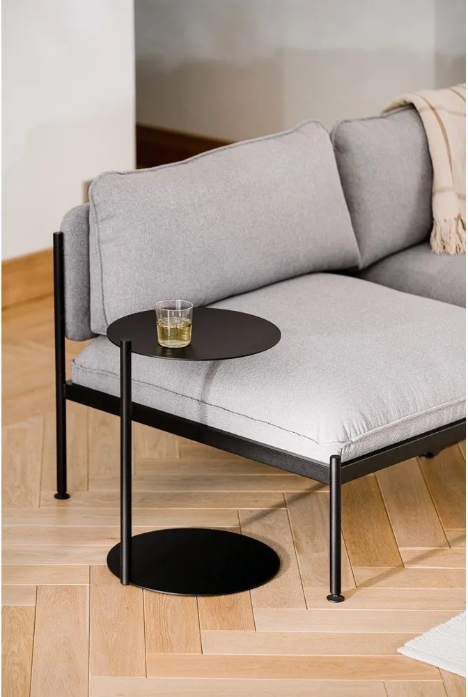 Măsuță auxiliară rotundă din oțel 41x40 cm Ande – noo.ma