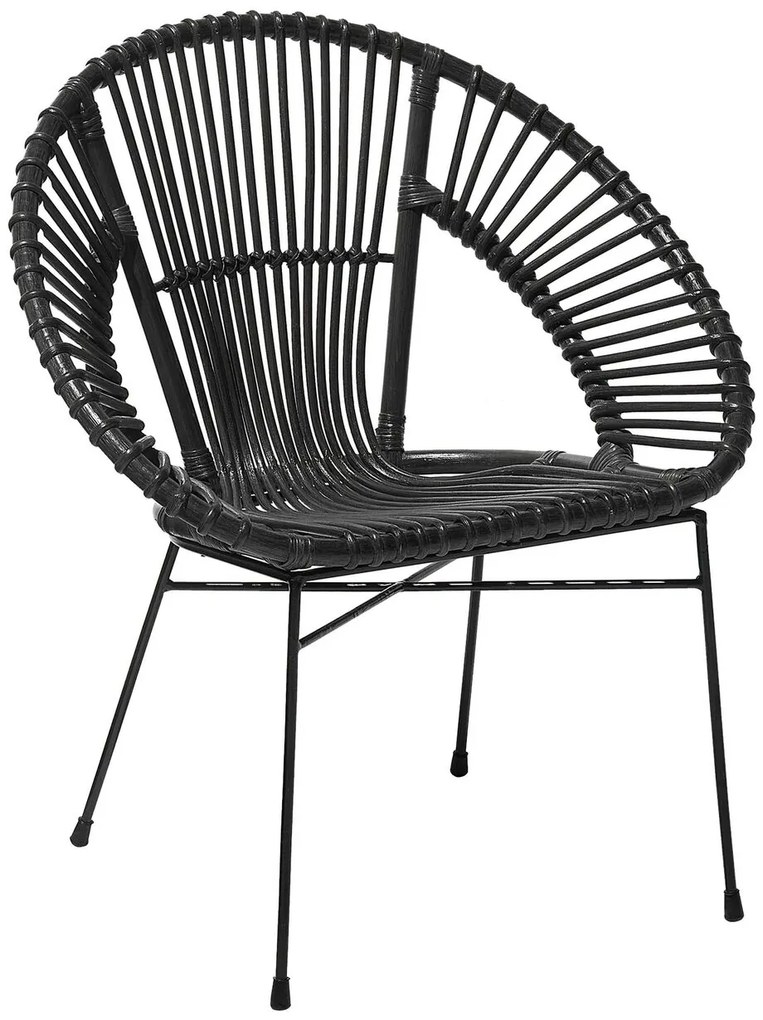 Scaun de sufragerie Sakita (negru). 1010013