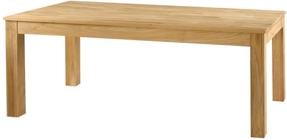 Masa dining extensibila din lemn de tec 100x(200)250 cm Sumba Zago