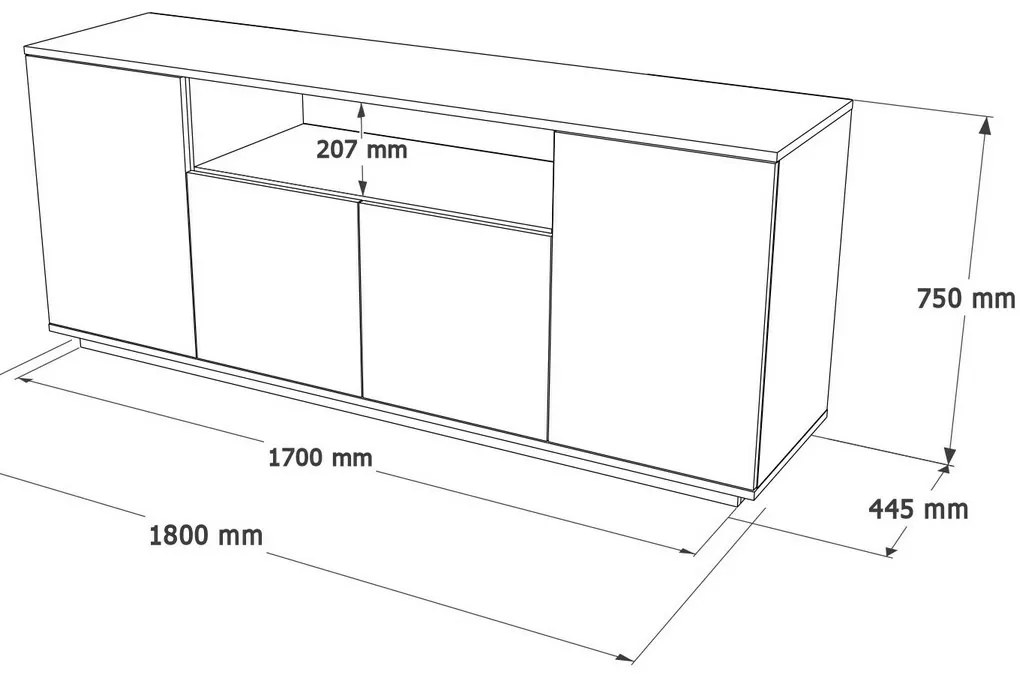 Dulap Frau Atlantic Pine and White