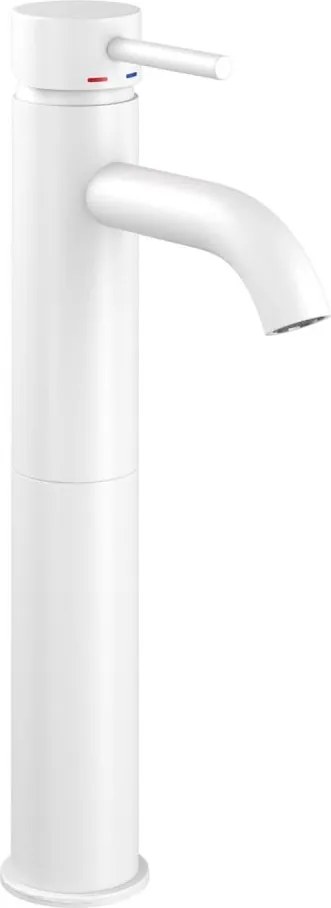 Baterie pentru lavoar DRAGOR, 29 cm, alb mat