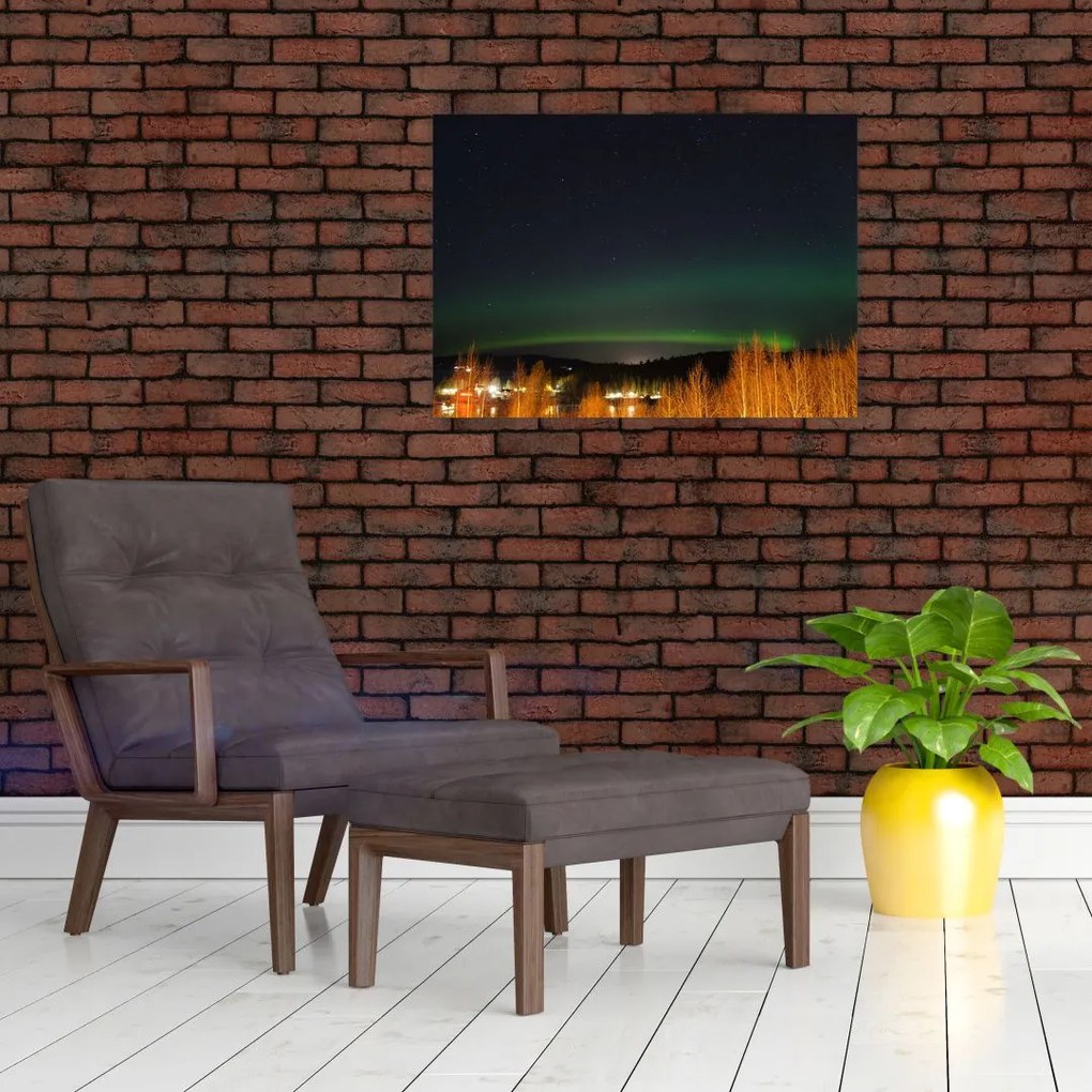 Tablou cu aurora borealis (70x50 cm)