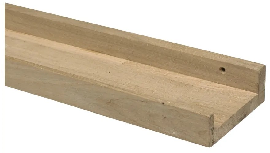 Raft în culoare naturală pentru fotografii din lemn masiv de stejar 100 cm Photoframe – vtwonen