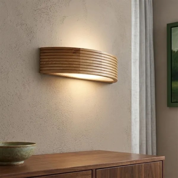 Brilagi - Lampă de perete LED CARVALHO MODERN 1xE27/60W/230V stejar