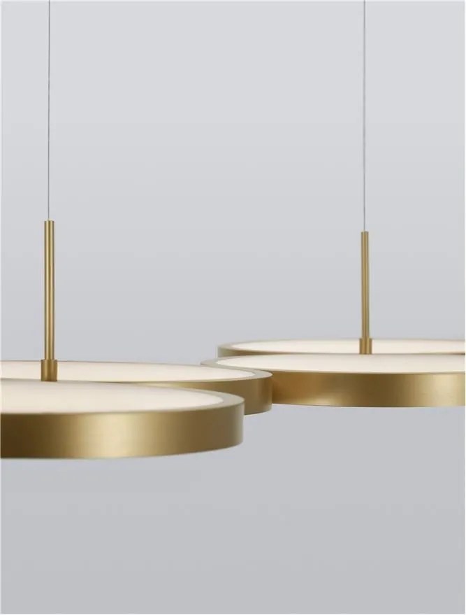 Lustra LED suspendata design modern MAGNUS R4 aurie