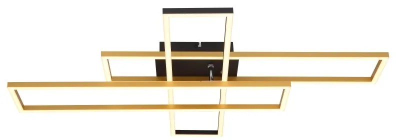 Plafoniera LED moderna DAKARI negru/auriu