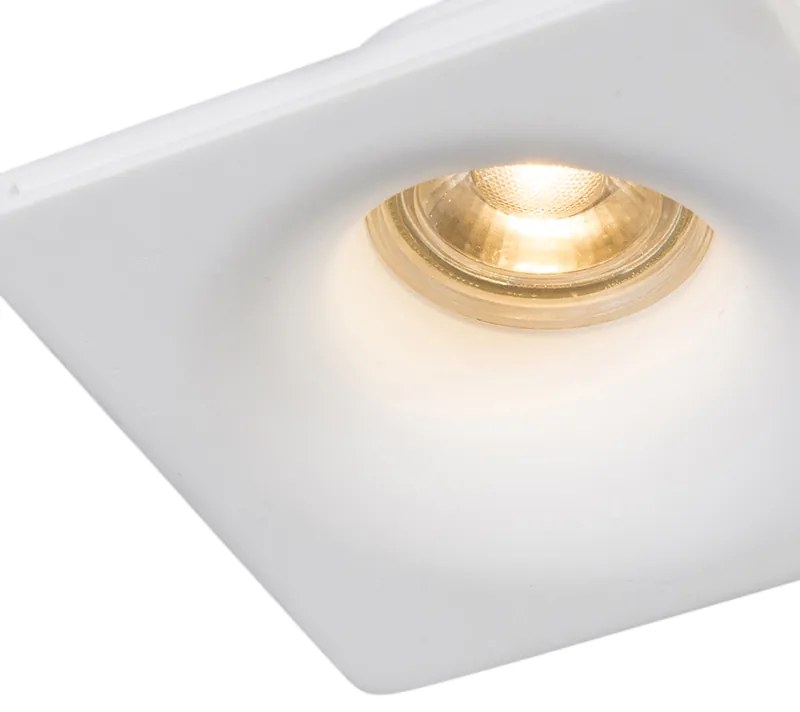 Spot încastrat inteligent alb 12 cm rotund, inclusiv Wifi GU10 50mm - Gypsy