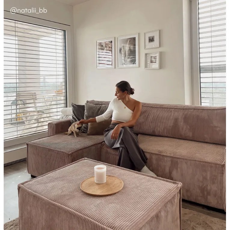 Taburet Culoare roz deschis, SMART